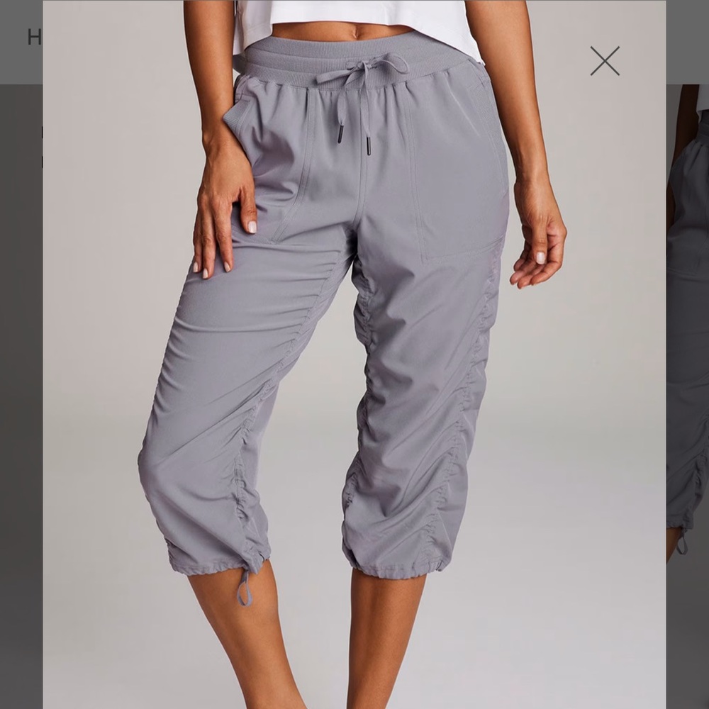 RBX Active Women's S Lumen Lightweight Athletic Capri Pant in Grey